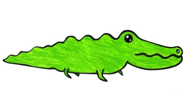 عکس نقاشی تمساح وحشی