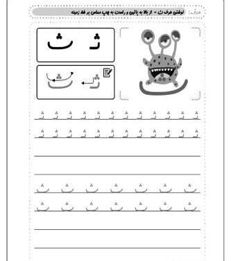عکس نقاشی ث مثل ثریا