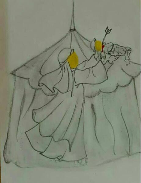 عکس نقاشی ثنا و ثمین
