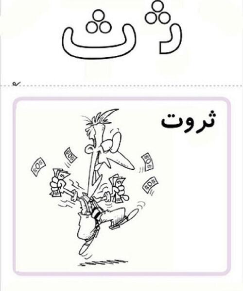 عکس نقاشی صدای ث کلاس اول