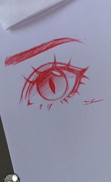 عکس نقاشی چشم انیمه