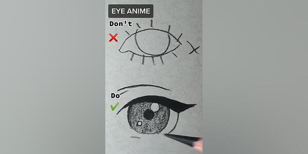 عکس نقاشی چشم انیمه