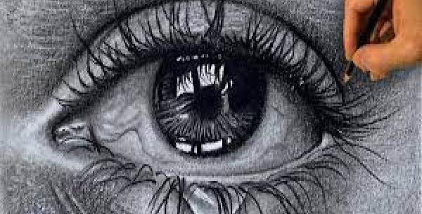 عکس نقاشی چشم و ابرو و لب
