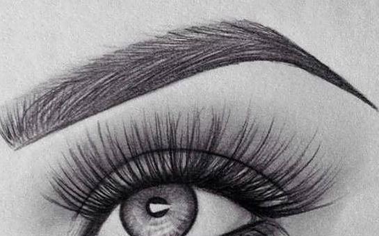 عکس نقاشی چشم و ابروی ساده