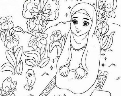 عکس نقاشی حضرت فاطمه در حال نماز خواندن
