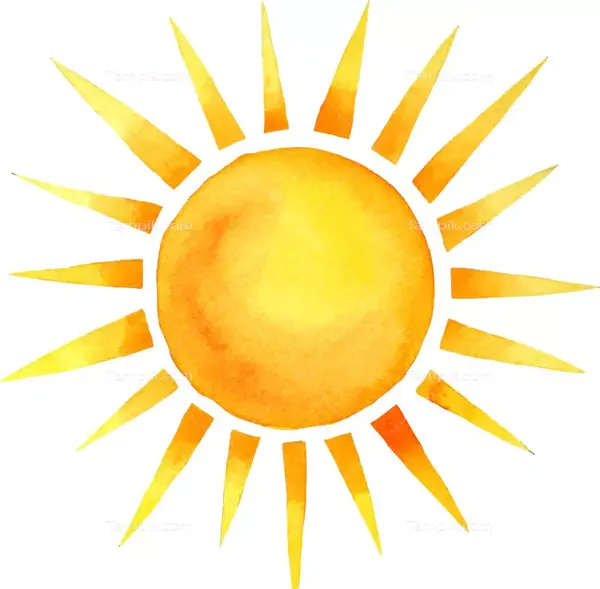 عکس نقاشی خورشید واقعی