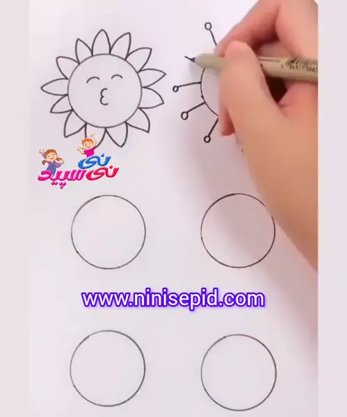عکس نقاشی خورشید خندان