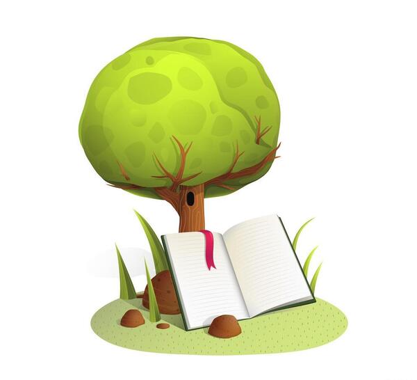 عکس نقاشی درخت پاییزی ساده پیش دبستانی