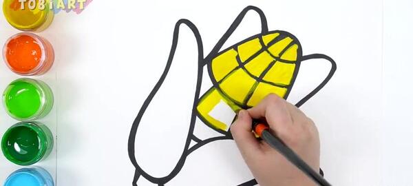 عکس نقاشی ذرت فانتزی