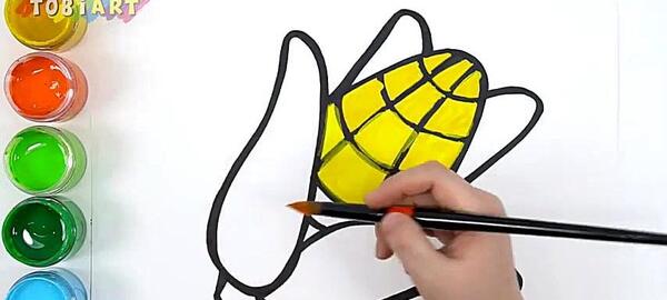 عکس نقاشی ذرت برای پیش دبستانی