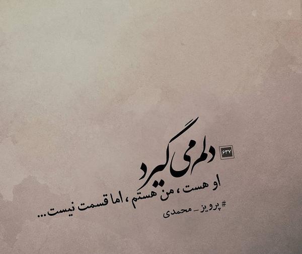 عکس نوشته گاهی دلت از کسی میگیره
