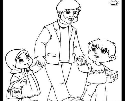 عکس نقاشی روز پدر مبارک