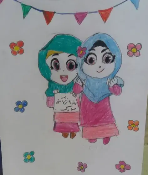 عکس نقاشی روز دانش آموزان