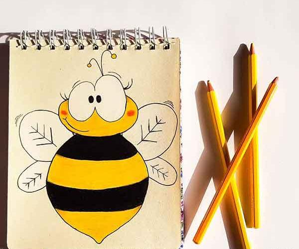 عکس نقاشی زنبورعسل فانتزی