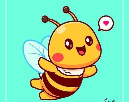 عکس نقاشی زنبورعسل فانتزی