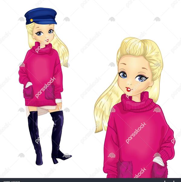 عکس نقاشی ژاکت فانتزی