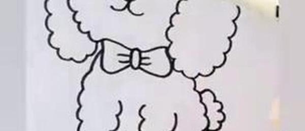 عکس نقاشی سگ کودکانه راحت