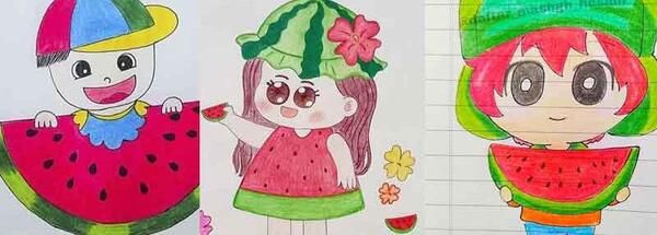 عکس نقاشی شب یلدا برای کلاس سوم سخت