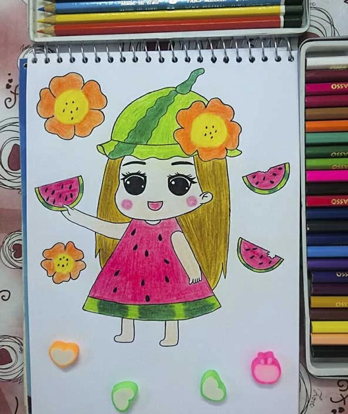 عکس نقاشی شب یلدا برای کلاس سوم پسرانه