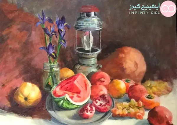 عکس نقاشی شب یلدا زیباترین