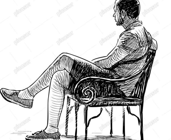 عکس نقاشی صندلی آسان