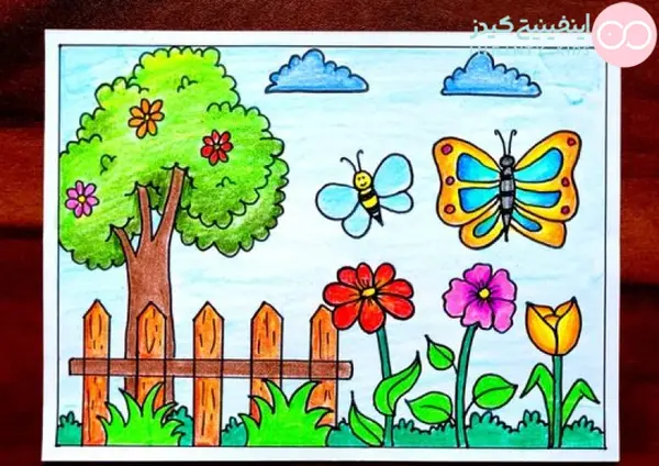 عکس نقاشی طبیعت بهاری