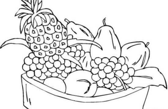 عکس نقاشی ظرف میوه شب یلدا