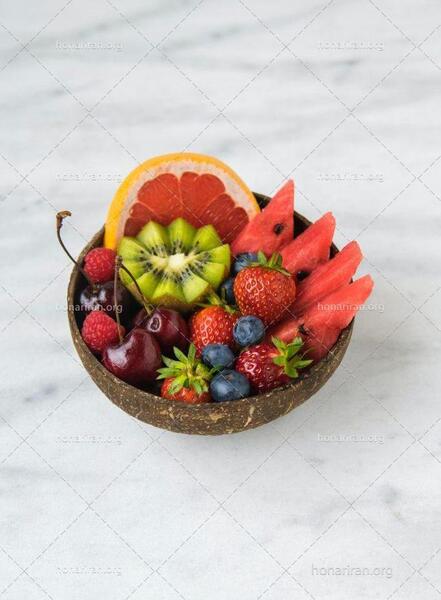 عکس نقاشی ظرف میوه شب یلدا