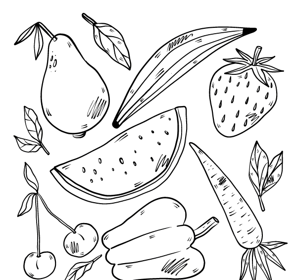 عکس نقاشی ظرف میوه خوری
