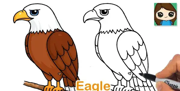 عکس نقاشي عقاب كودكانه