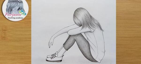 عکس نقاشی غمگین فانتزی