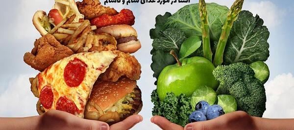 عکس نقاشی غذای سالم خانواده سالم