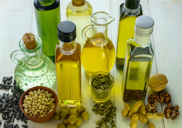 نقاشی غذای سالم و روغن سالم