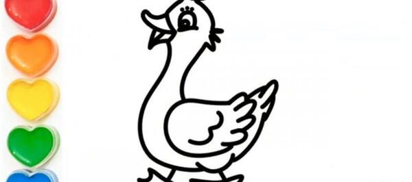 عکس نقاشی غاز آسان