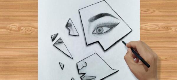 عکس نقاشی فانتزی دخترانه ساده طراحی