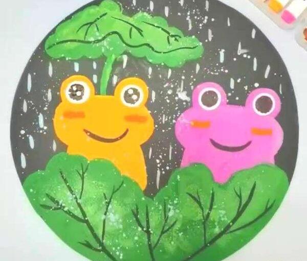 عکس نقاشی قورباغه آسان
