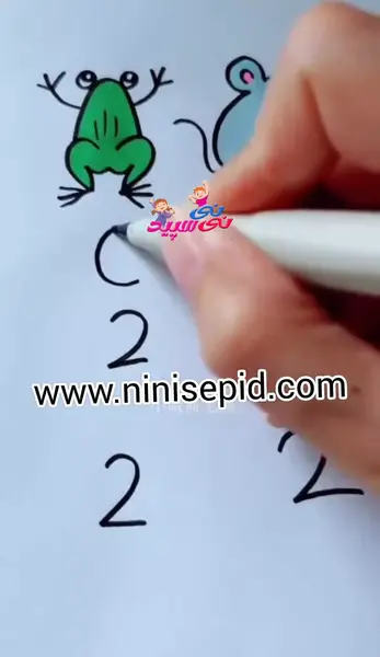 عکس نقاشی قورباغه آسان