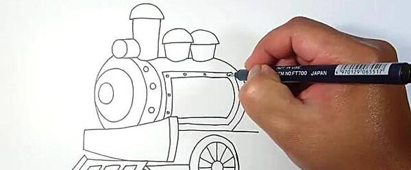 عکس نقاشی قطار کلاس اول