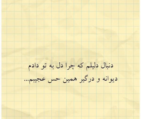 عکس نوشته من چرا دل به تو دادم