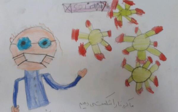 عکس نقاشی کرونا ویروس