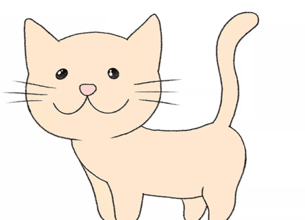 عکس نقاشی گربه بامزه