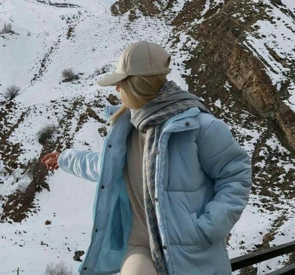 عکس برفی دختر