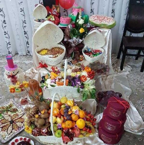 عکس ایده برای شب یلدای عروس