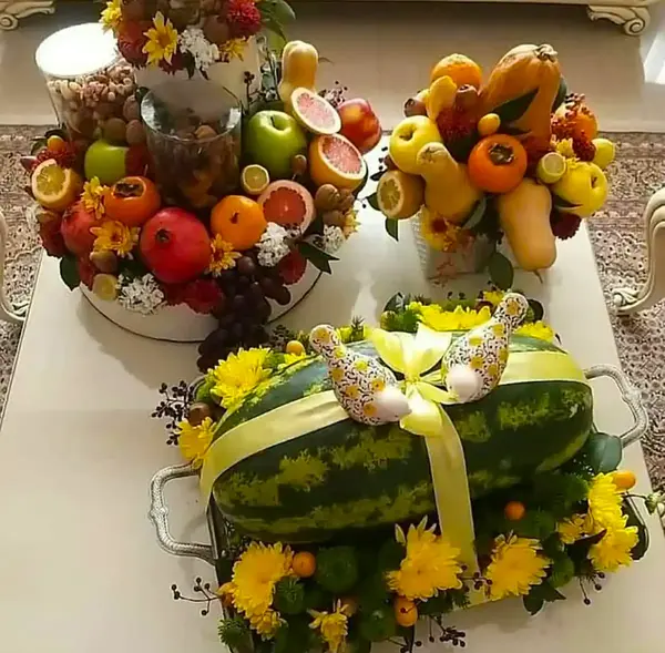 عکس ایده شب یلدای عروس