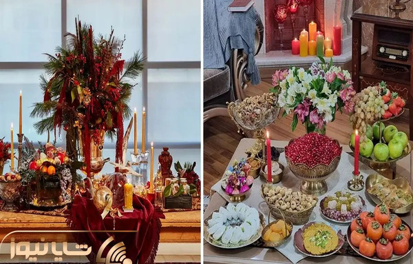 عکس ایده چیدمان یلدای عروس