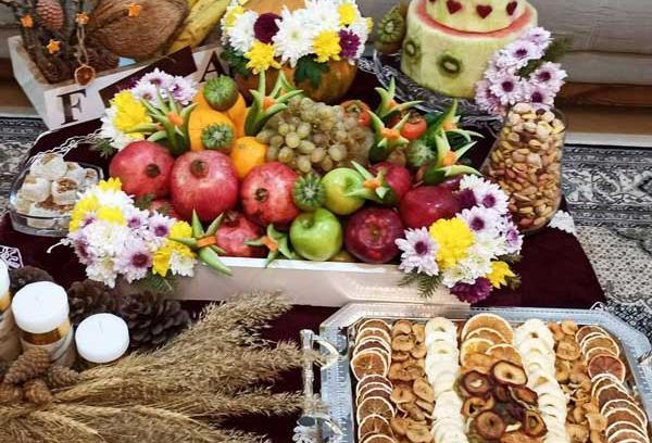 عکس ایده چیدمان یلدای عروس