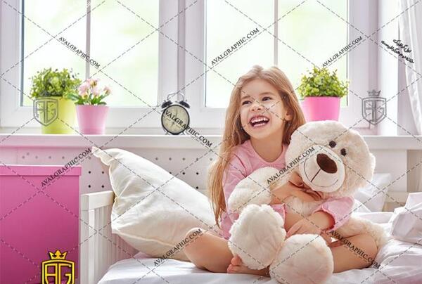 عکس عروسک خرسی صورتی