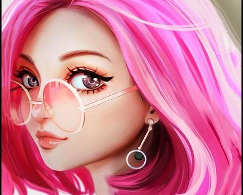 عکس عروسکی دخترانه صورتی