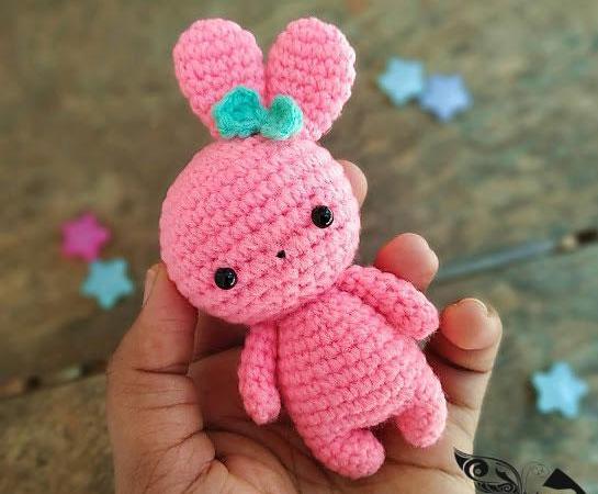 عکس عروسک بافتنی خرگوش