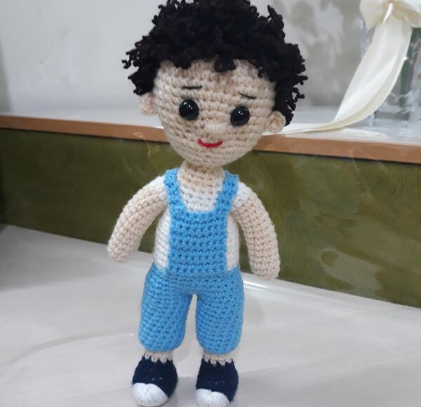 عکس عروسک بافتنی پسرانه